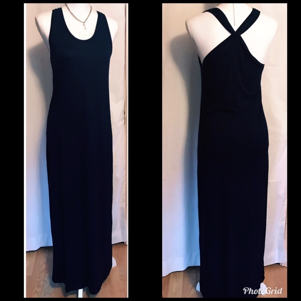 Old Navy Black Sleeveless Maxi Dress Swim Coverup